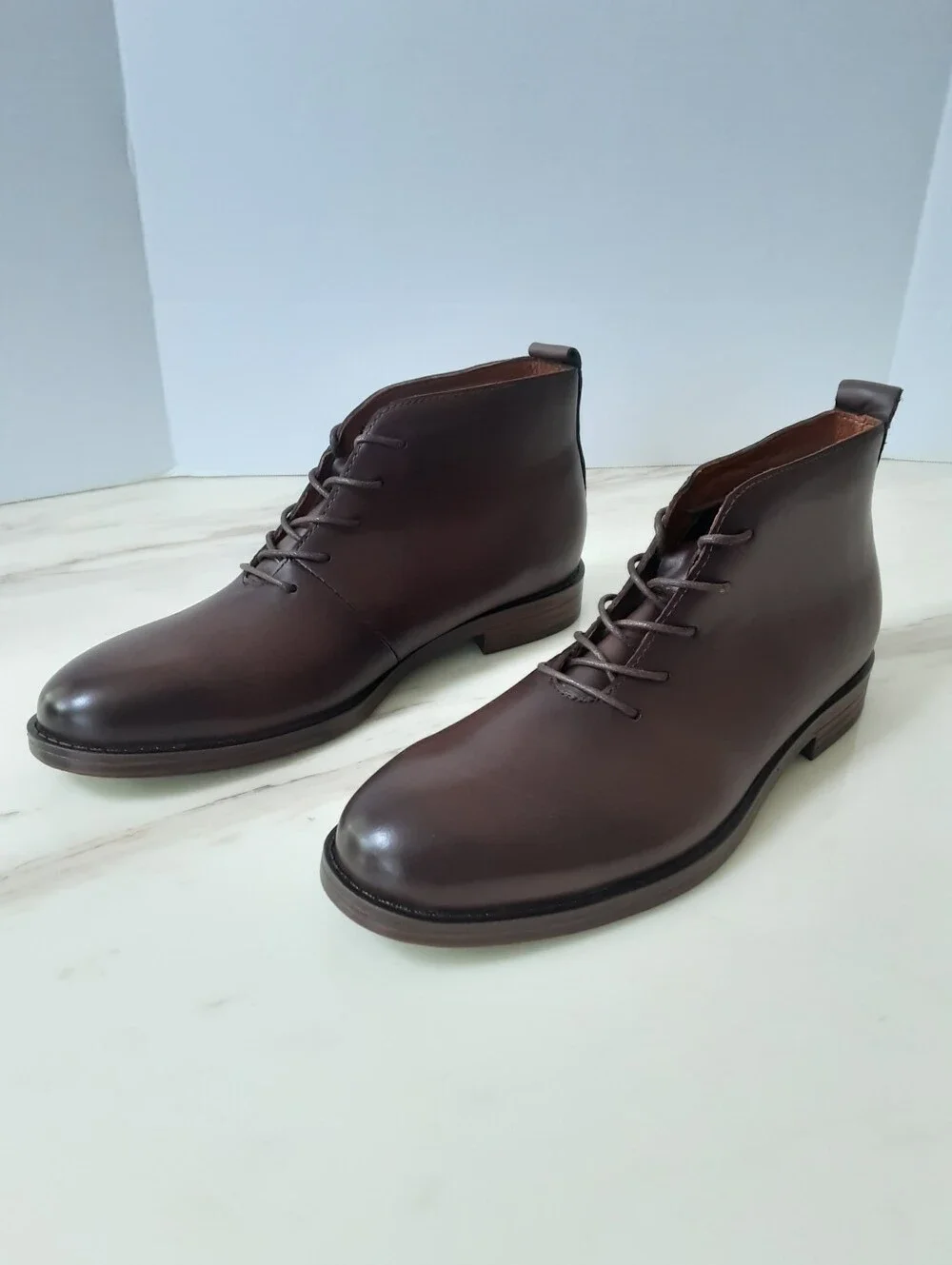 Luobaniu Brown Leather Chukka Boots Sz 11 - NWOT